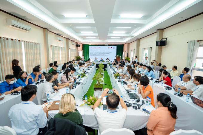 Nhiều startup khu vực ĐBSCL trong lĩnh vực thủy sản đã đóng góp ý kiến, chia sẻ nhận định về bối cảnh hiện tại để góp phần kích hoạt năng lực đổi mới sáng tạo trong phiên tham luận trước thềm diễn đàn Mekong Startup 2022, sáng 20/12. Ảnh: Vinh Đào